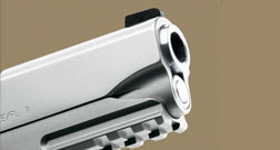 Like some full-size Kimber pistols, both Pro Carry RL models have a Picatinny rail for light mounting.